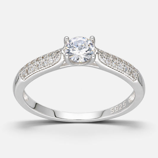 Anillo Solitario Circones Pave