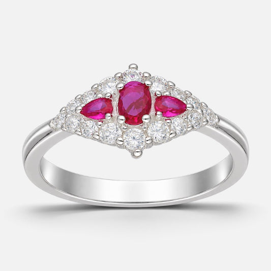 Anillo Trilogía Circones Rubí