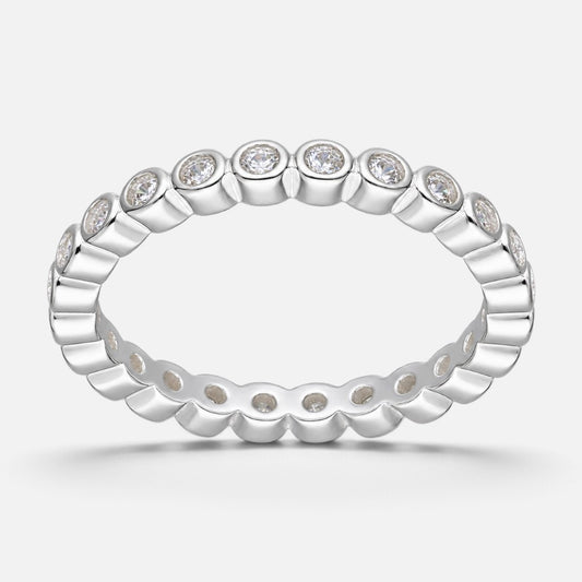 Anillo Cintillo Sin Fin Circones