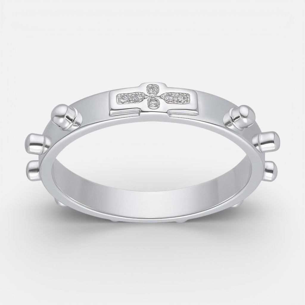 Anillo Denario Cruz Circones