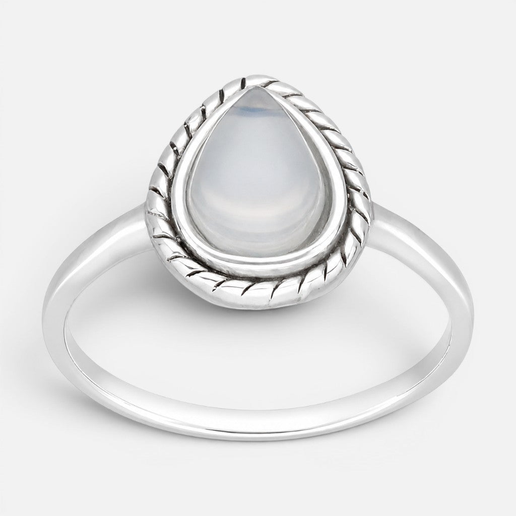 Anillo Gota Piedra Luna