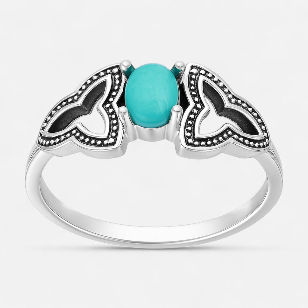 Anillo Turquesa Triskel