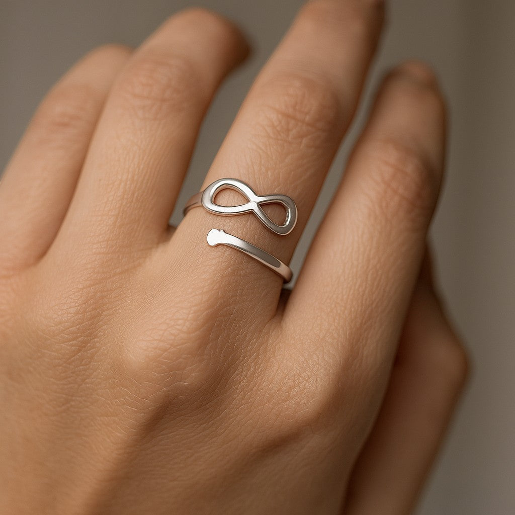 Anillo Ajustable Infinito Corazón