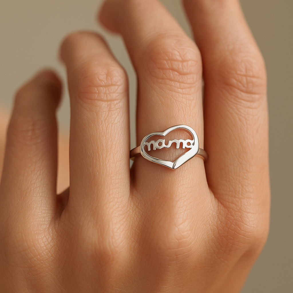 Anillo Corazón Mamá