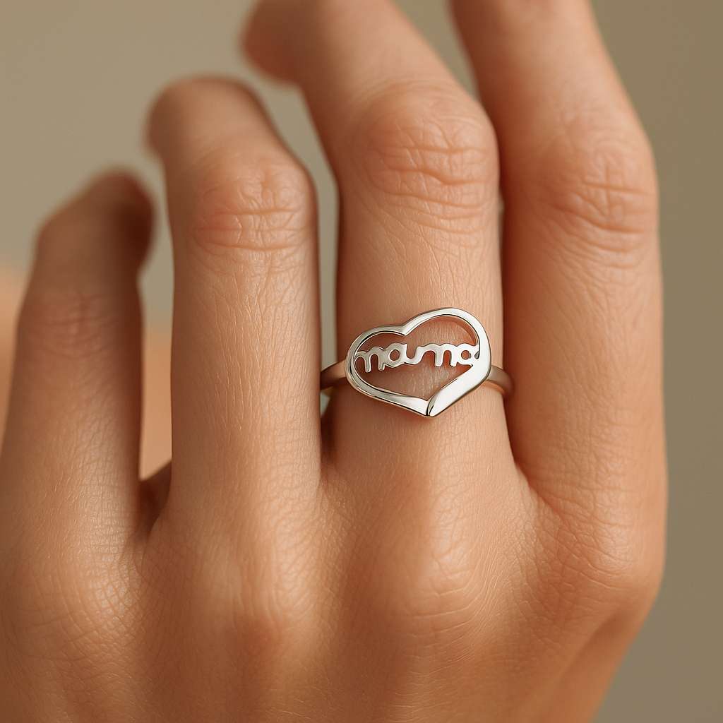 Anillo Corazón Mamá
