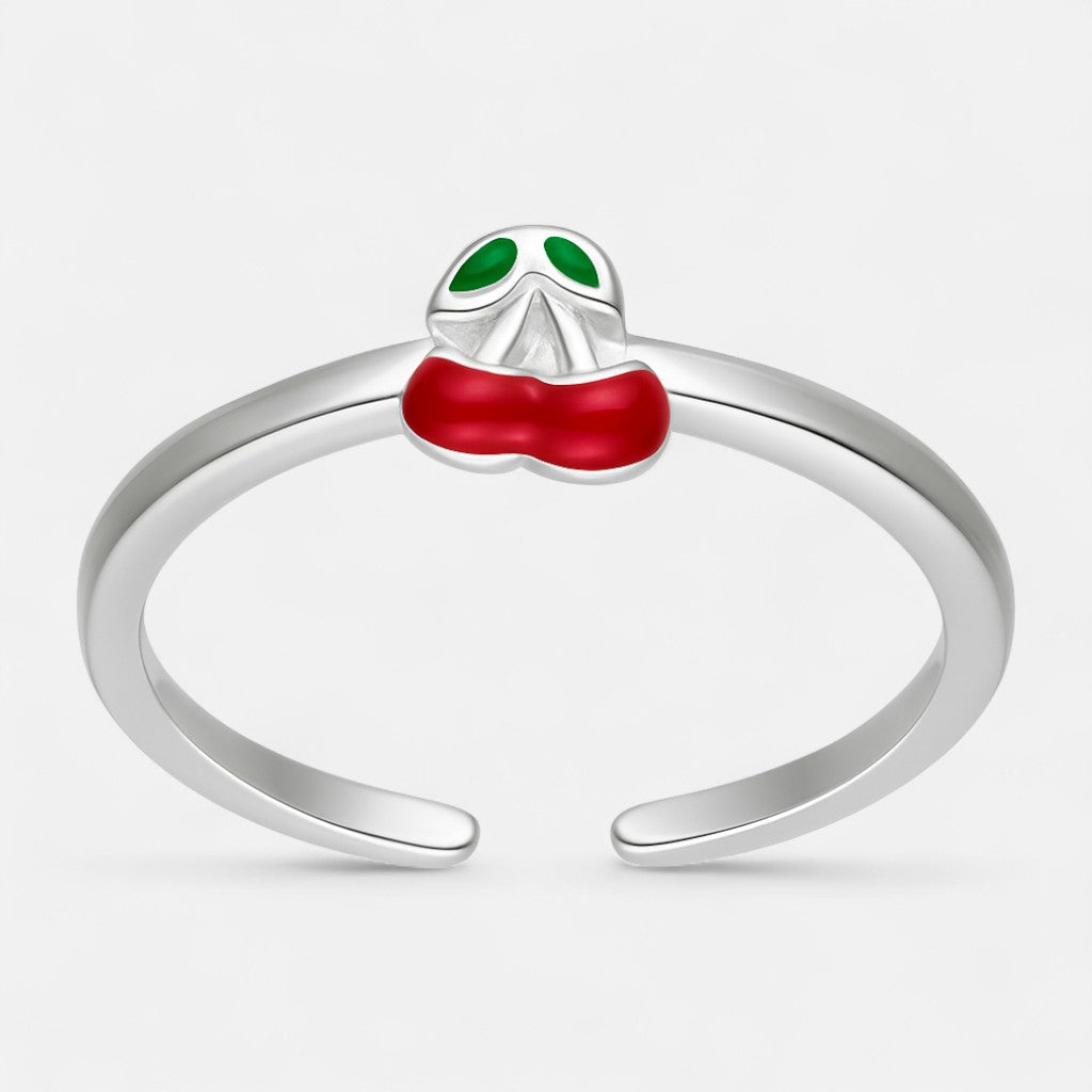 Anillo Midi Cereza Esmaltada