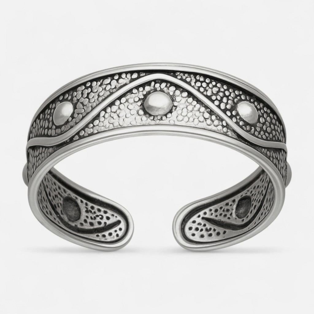 Anillo Midi Zig Zag Puntos