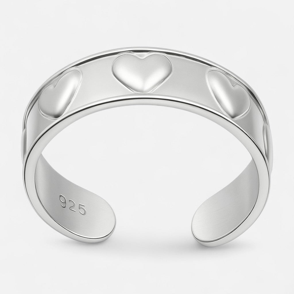 Anillo Midi Corazones