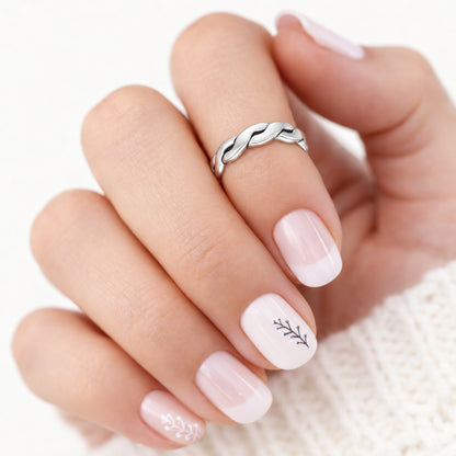 Anillo Midi Trenzado