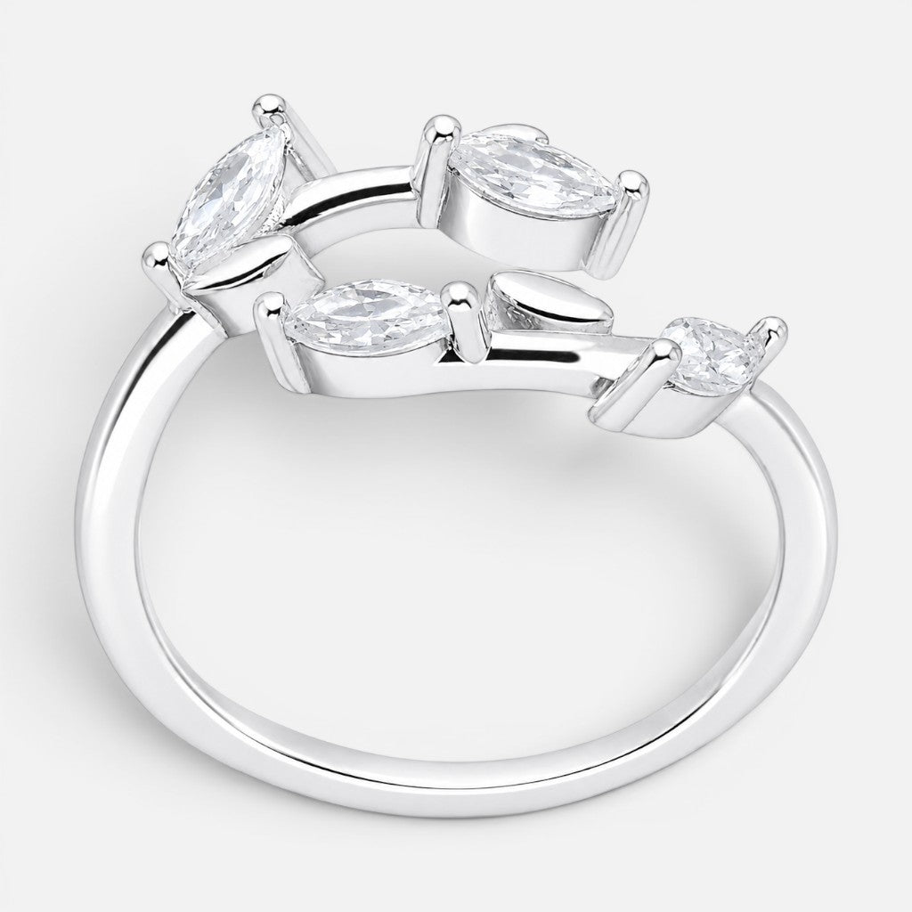 Anillo Midi Espigas Circones
