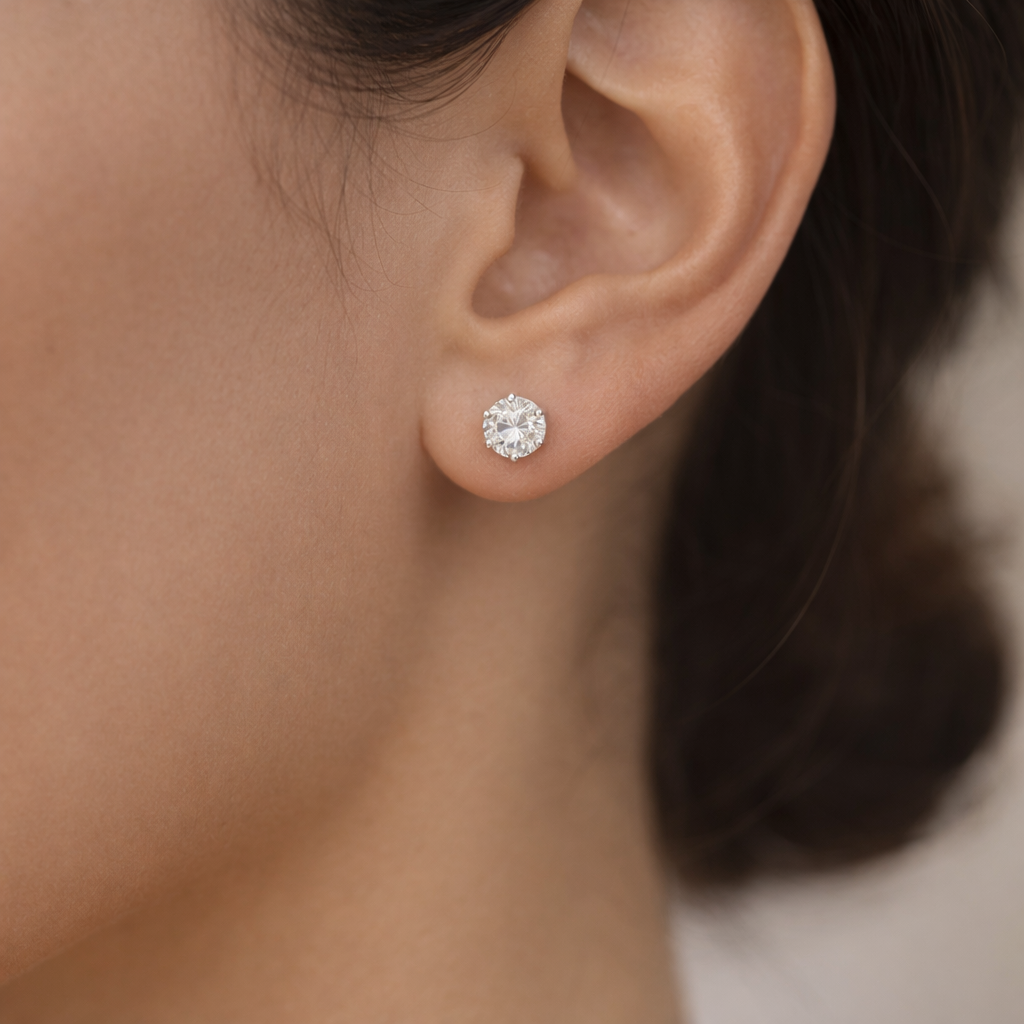 Aro Flor Circón 4 mm