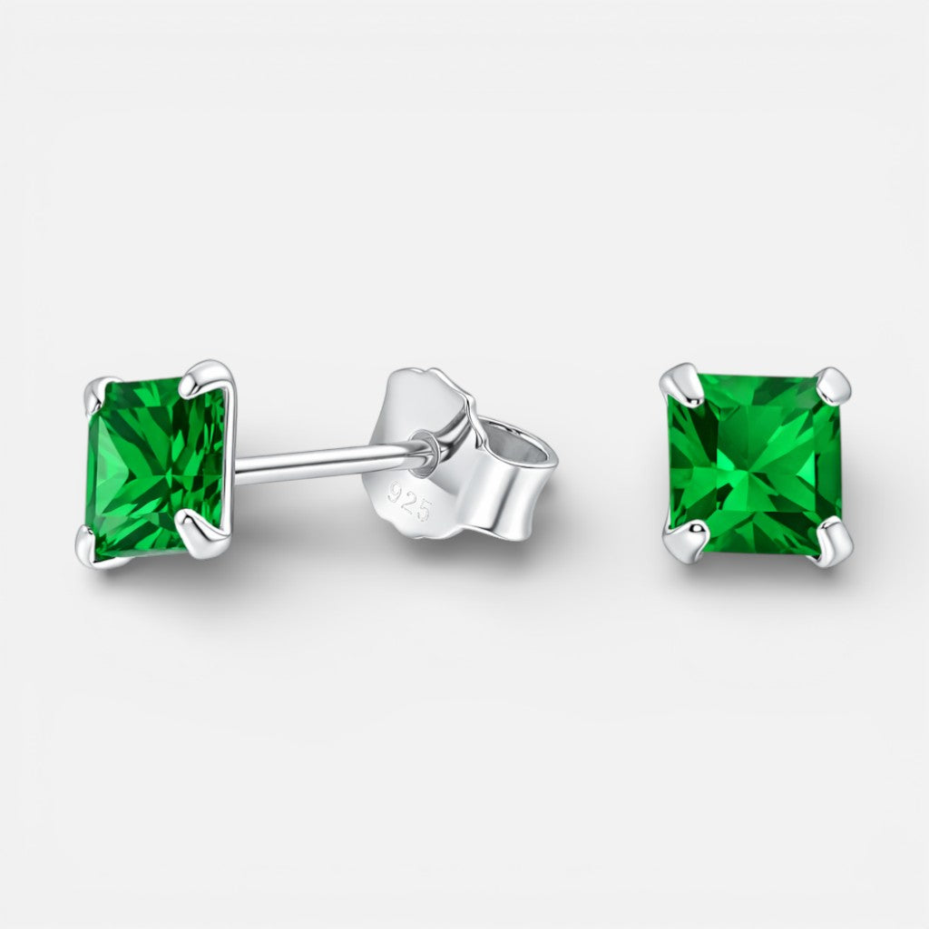 Aro Circón Esmeralda 4x4 mm