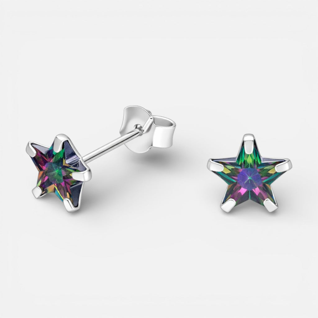 Aro Estrella Circón Topacio Místico 6 mm