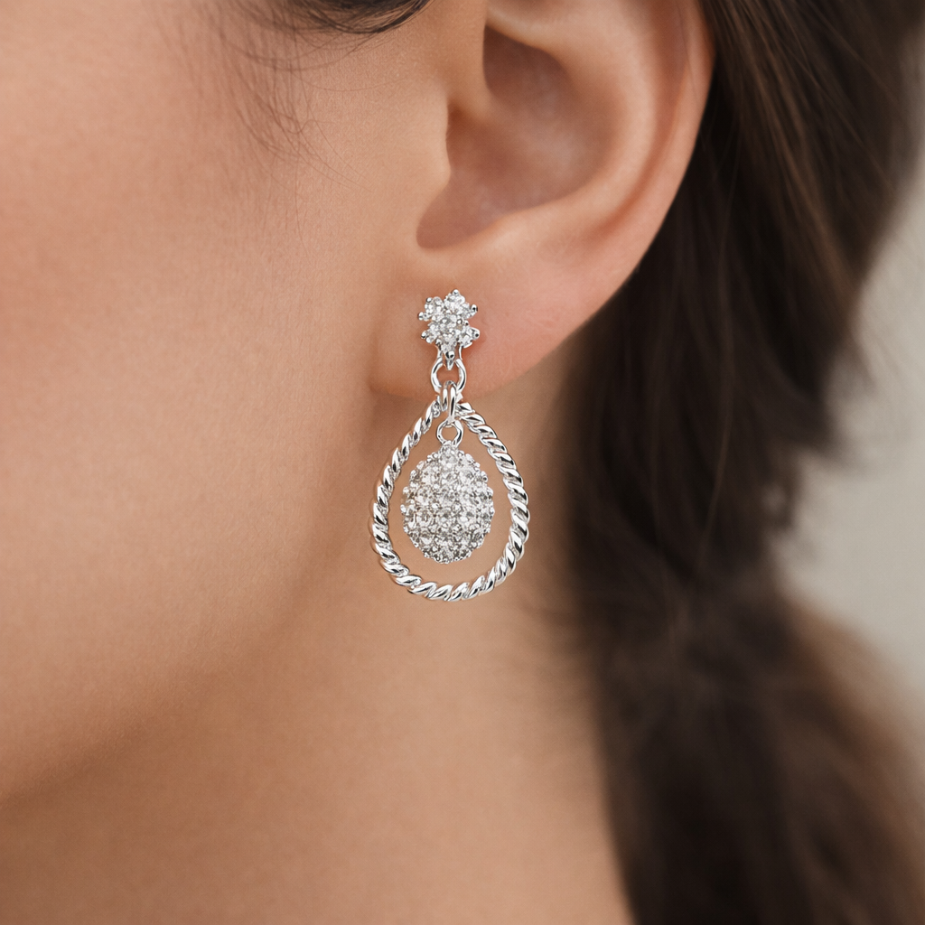 Aro Gota Flor Circones