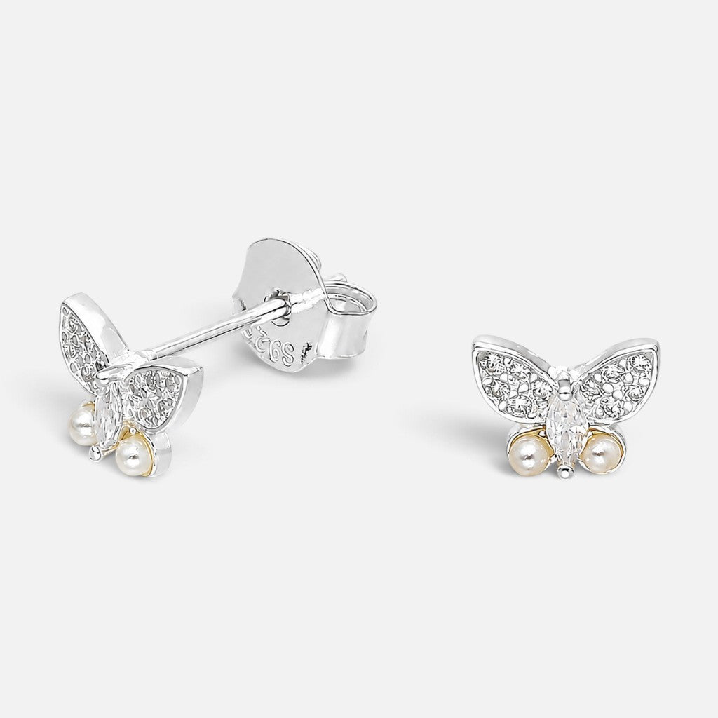 Aro Mariposa Perla Circones