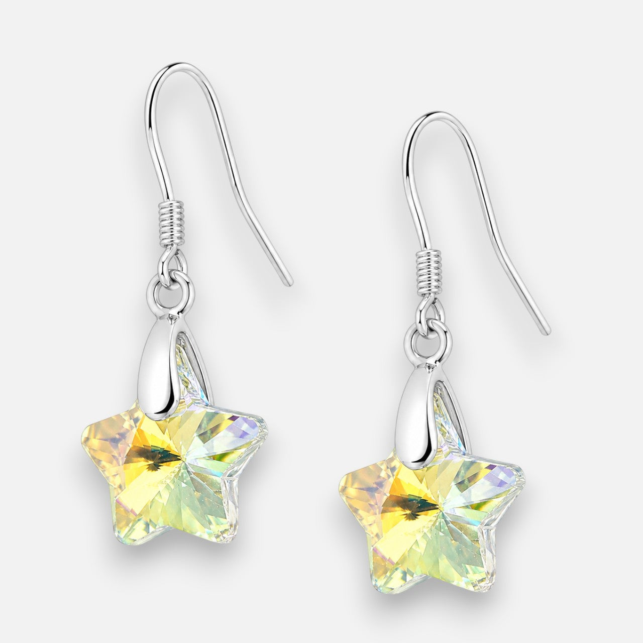 Aro Estrella Cristal Hecho con Swarovski® Tornasol