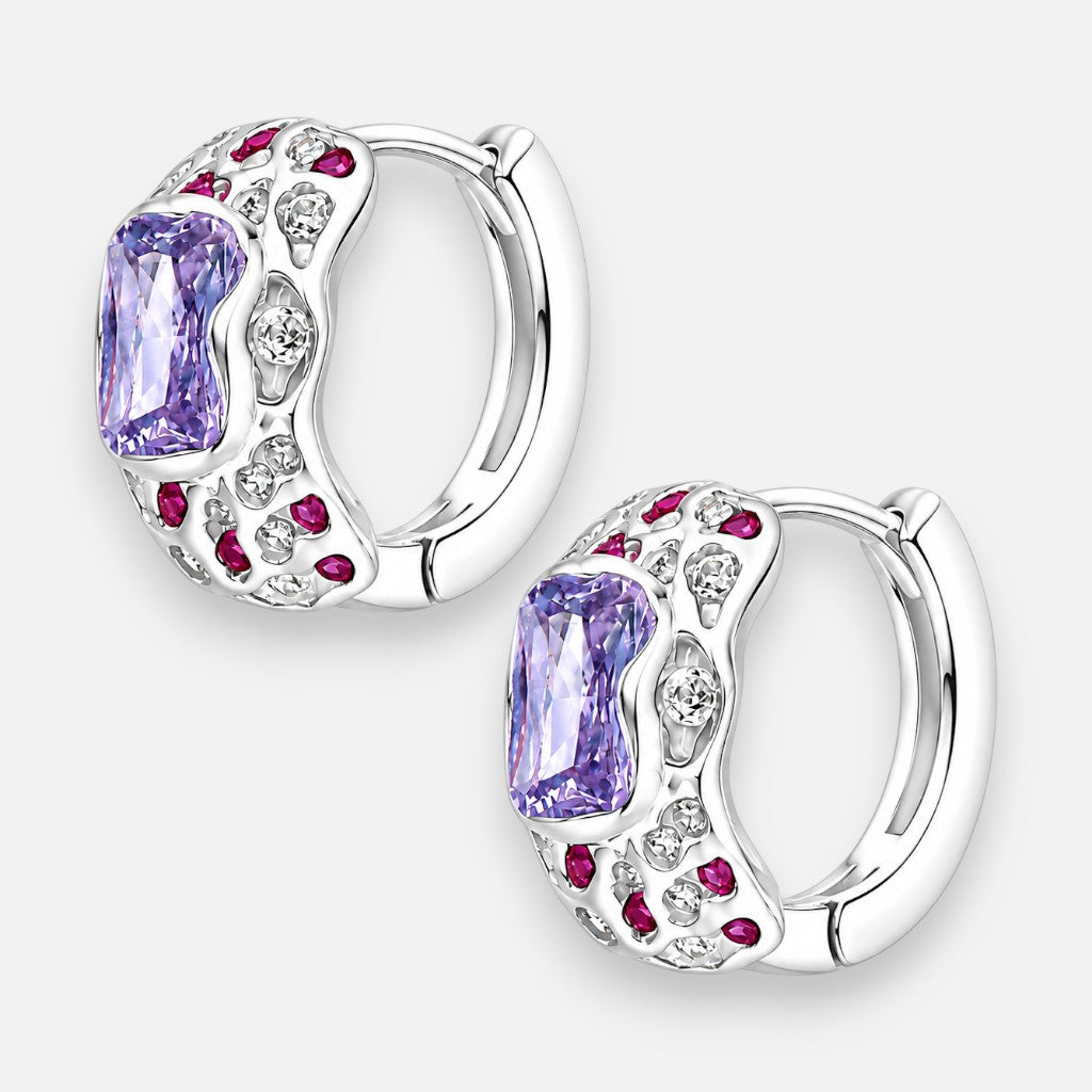 Argolla Huggie Circones Multicolor 12 mm