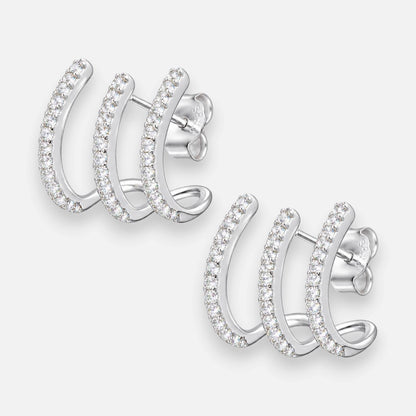 Semi Argolla Triple Circones 13 mm