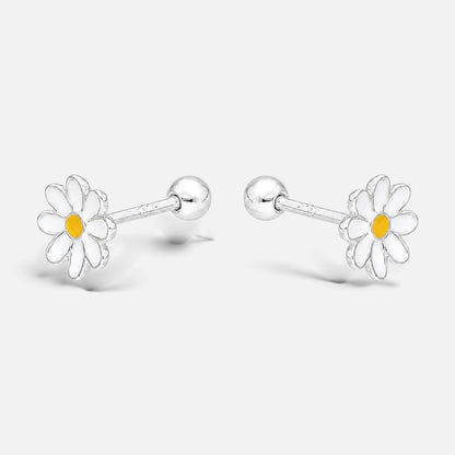 Aro con Tope Flor Esmaltada