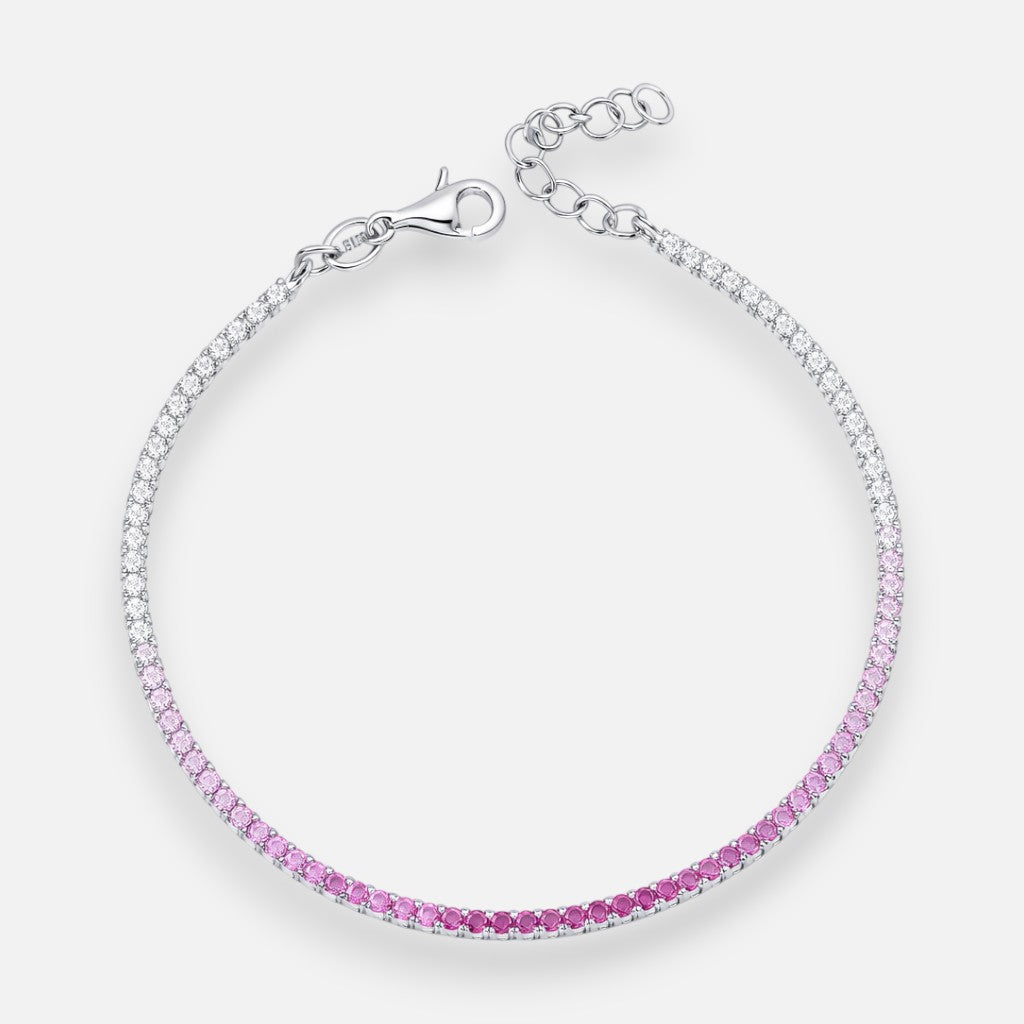 Pulsera Circones Rosa Francia Rubí