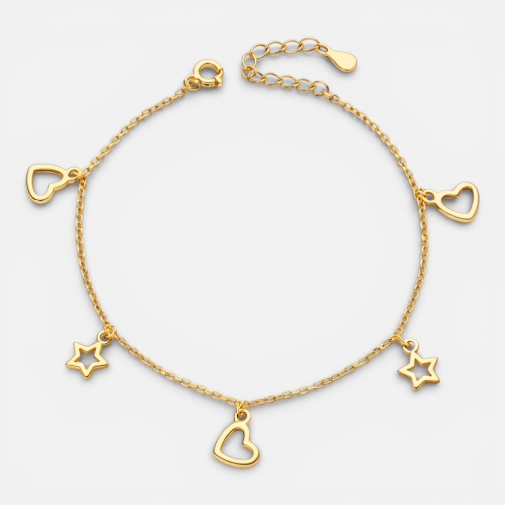 Pulsera Corazones Estrellas