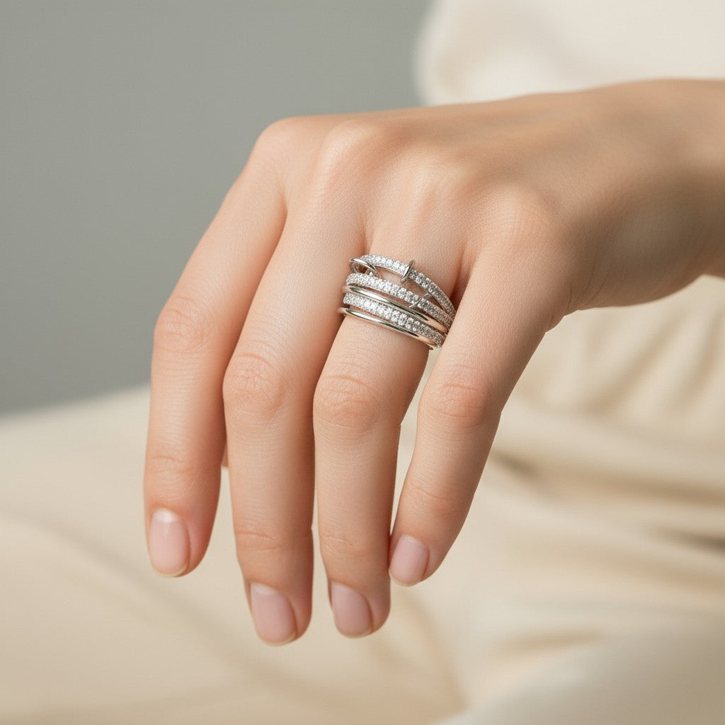 Anillo Semanario Circones Pavé