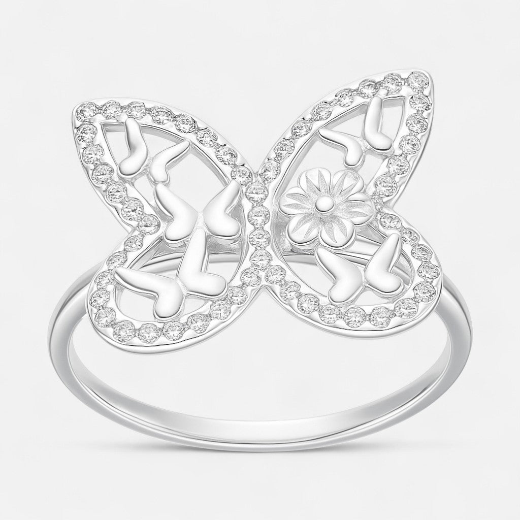 anillo mariposas circones flor