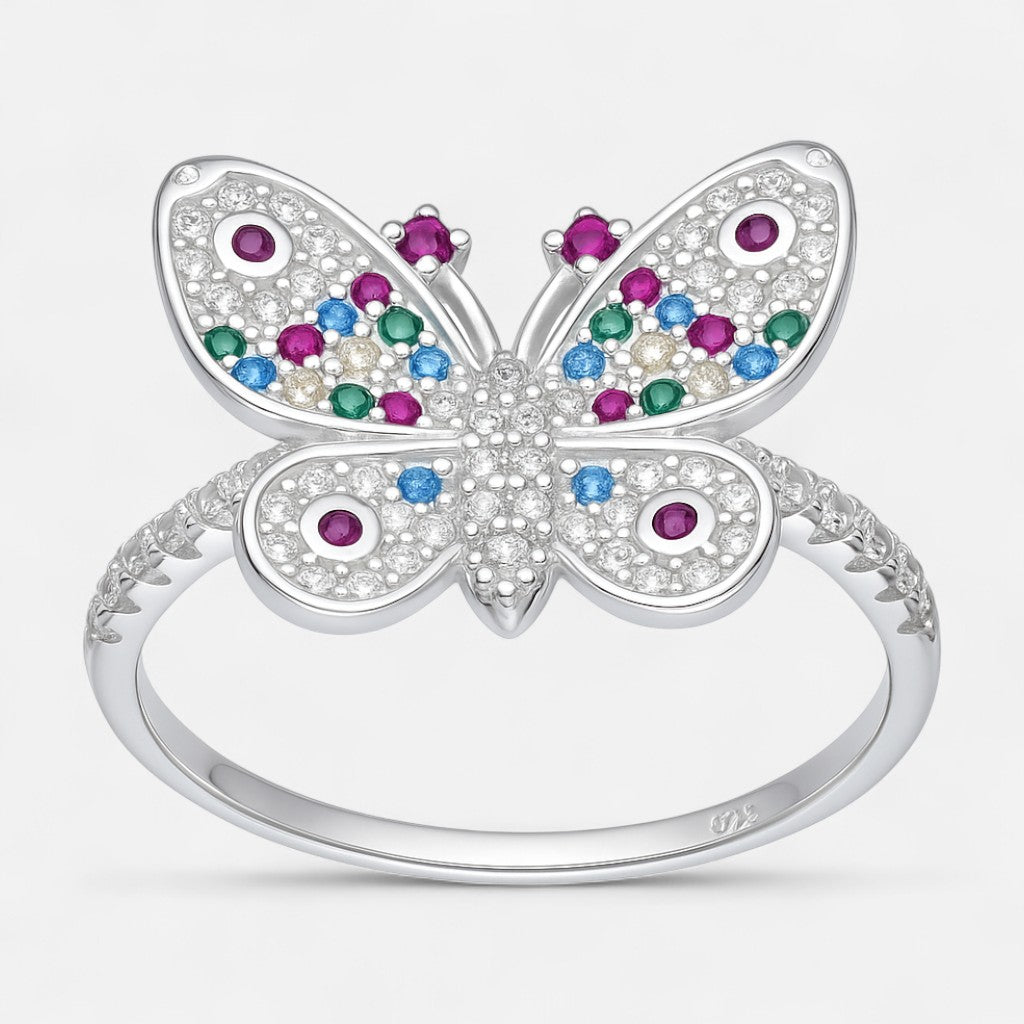 Anillo Mariposa Circones Multicolor