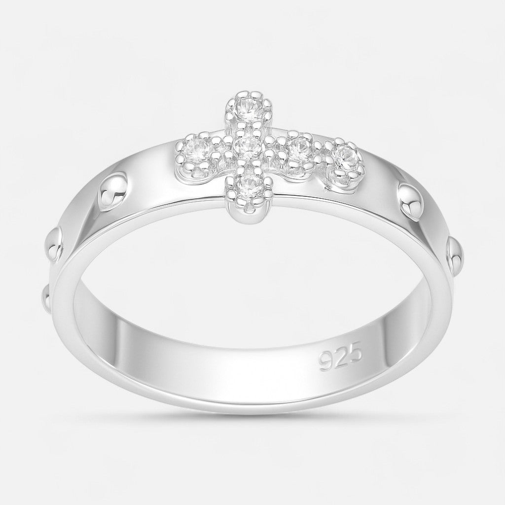 Anillo Denario Cruz Circones