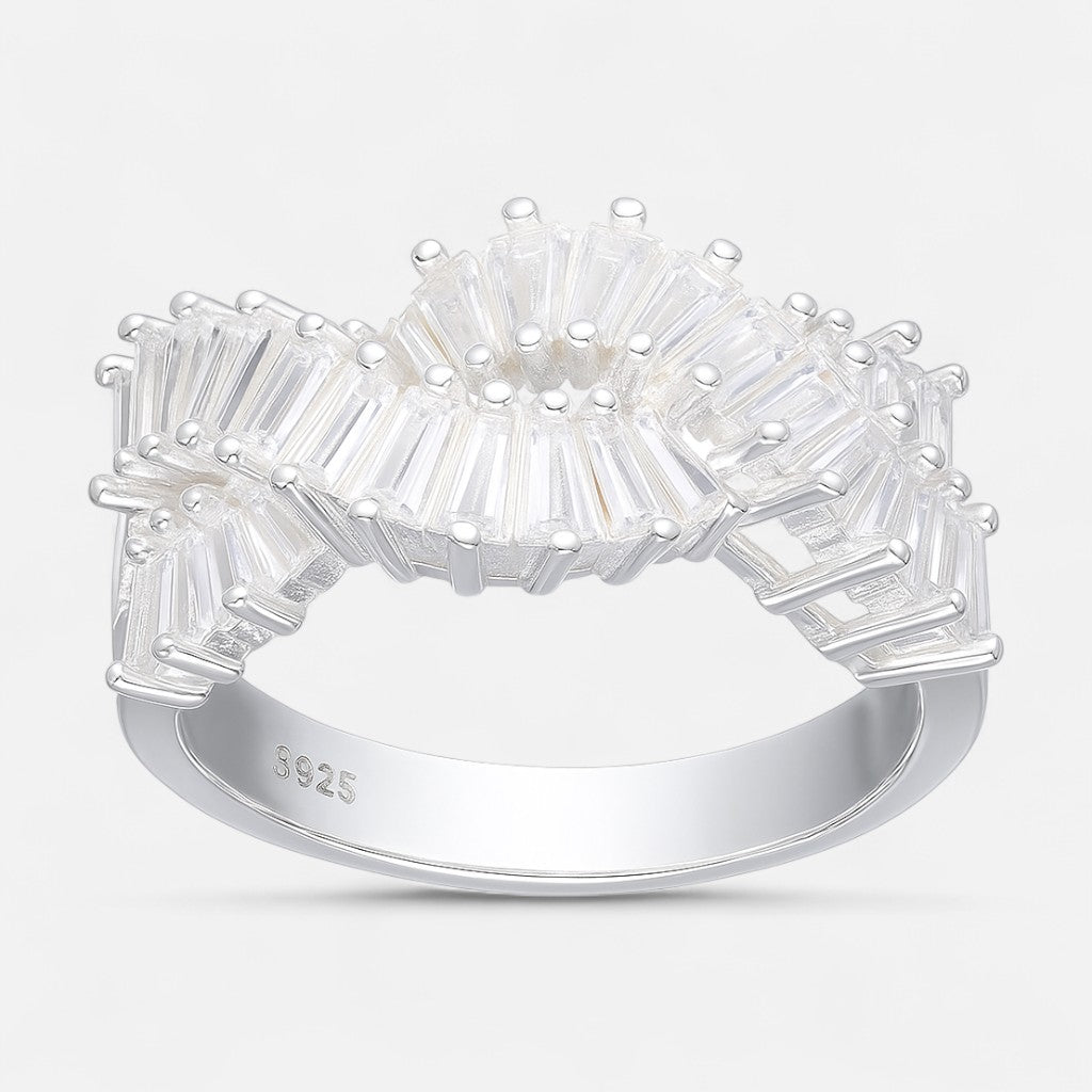 Anillo Trenzado Circones Baguette
