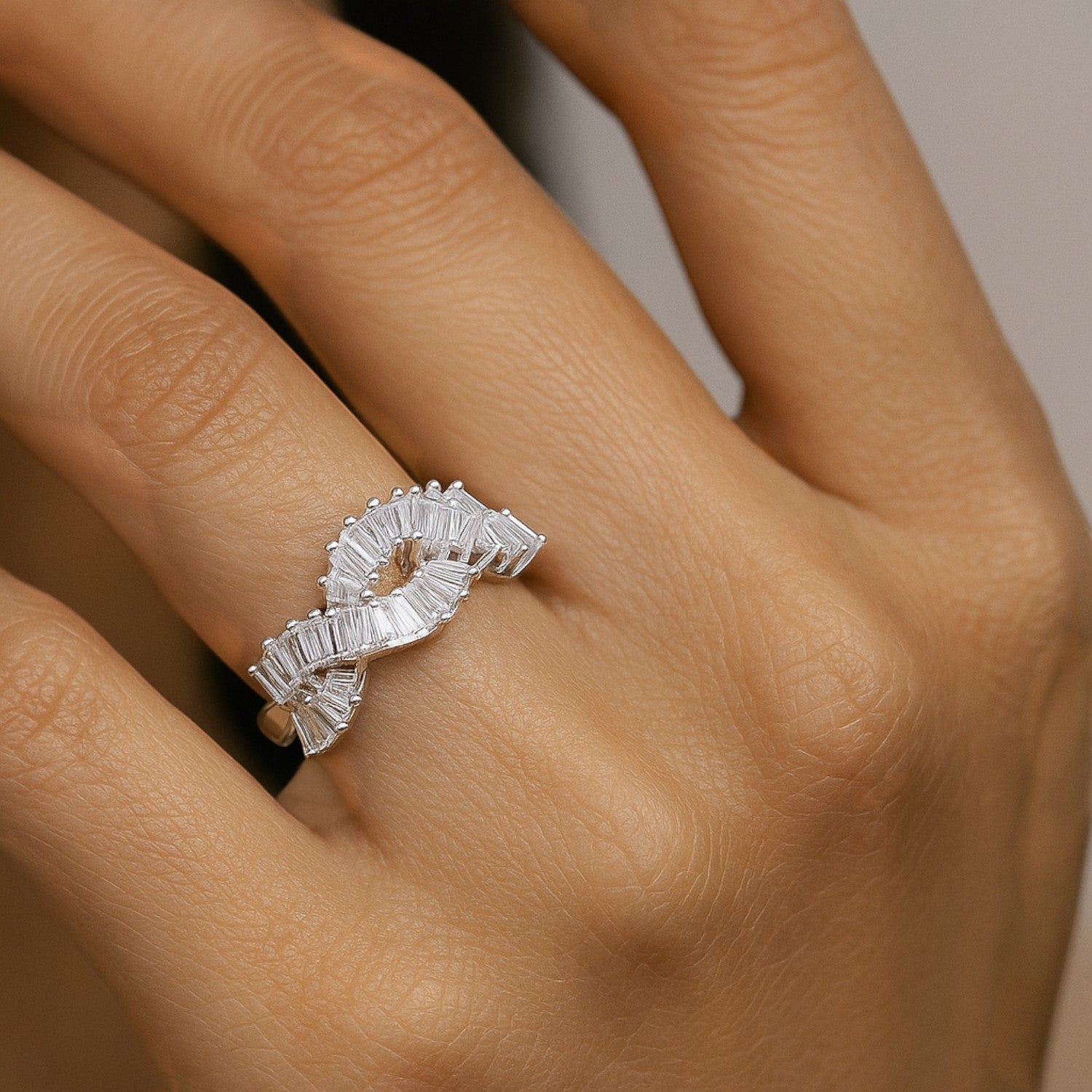 Anillo Trenzado Circones Baguette