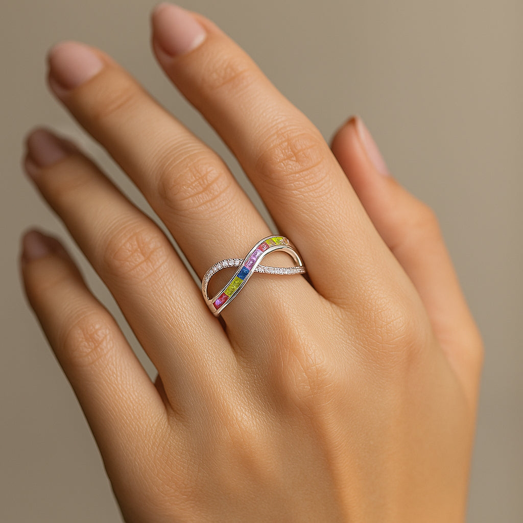 Anillo Infinito Circones Multicolor