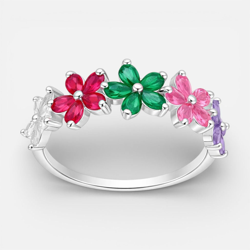 Anillo Flores Circones Multicolor
