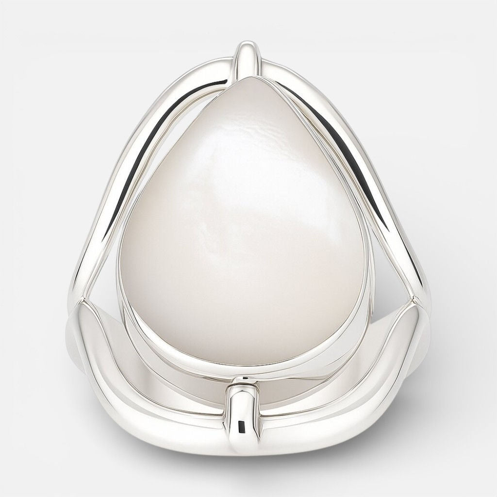 Anillo Reversible Crisocola Nácar