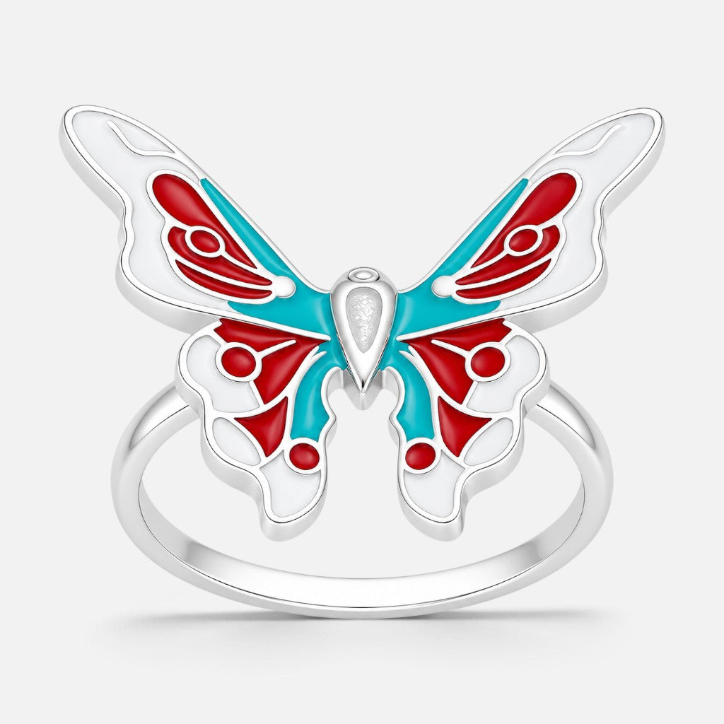 Anillo Mariposa Esmaltada