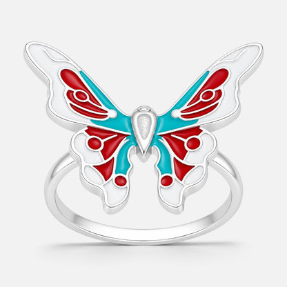 Anillo Mariposa Esmaltada