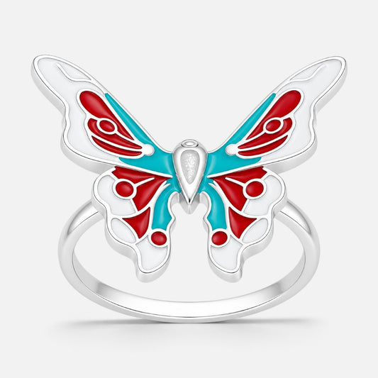 Anillo Mariposa Esmaltada