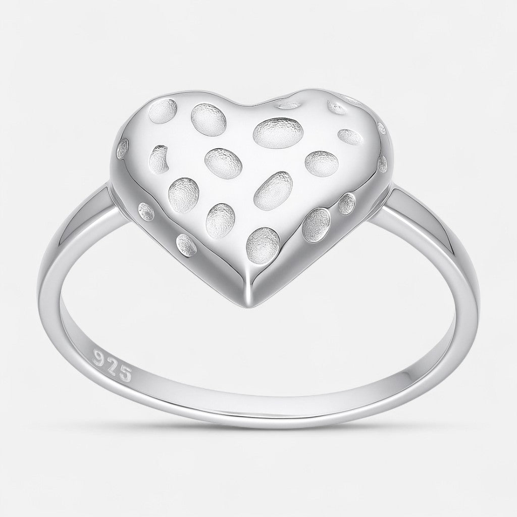 Anillo Corazón Chunky