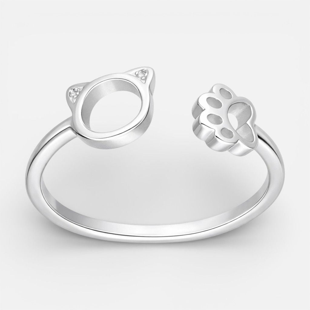 Anillo Ajustable Gatito Patita Circones