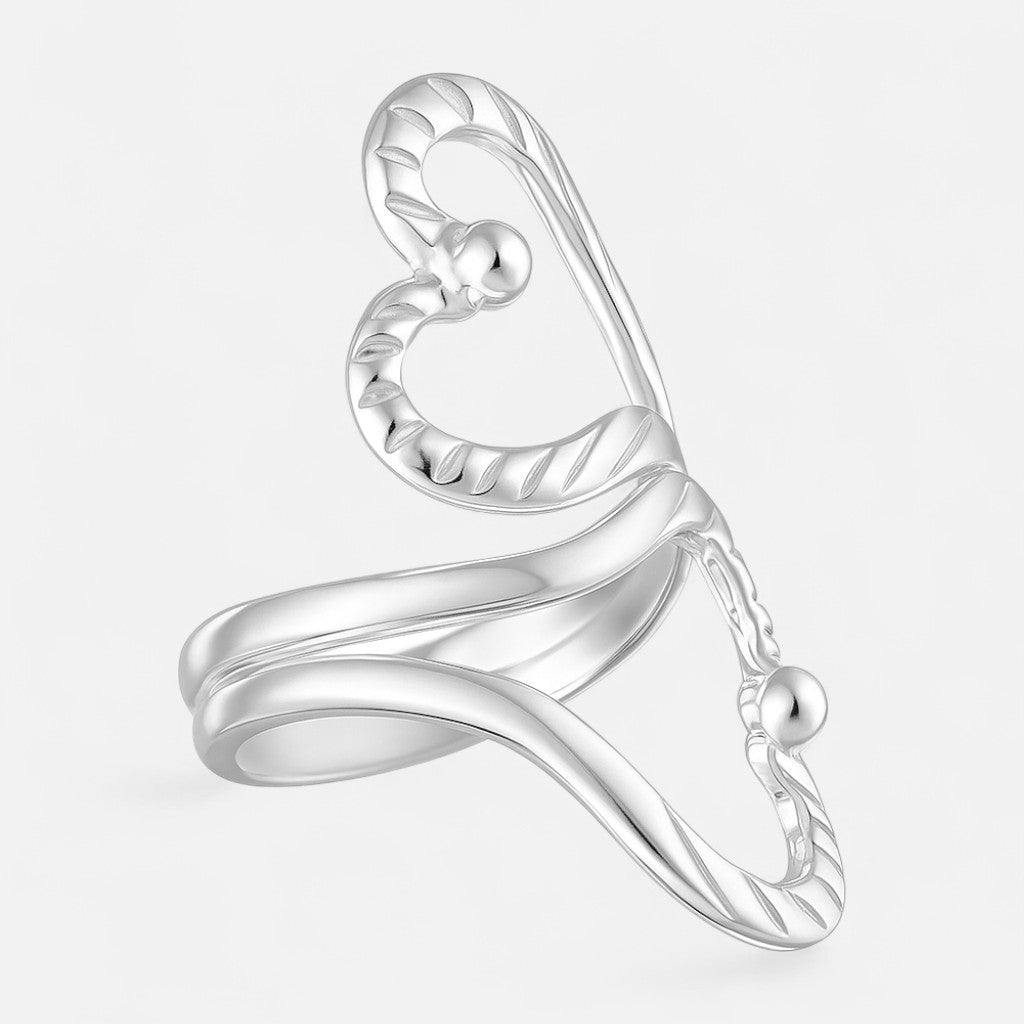 Anillo Ajustable Corazones Facetados