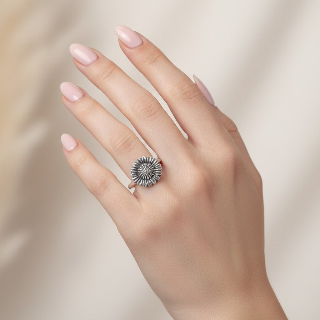 Anillo Flor Girasol