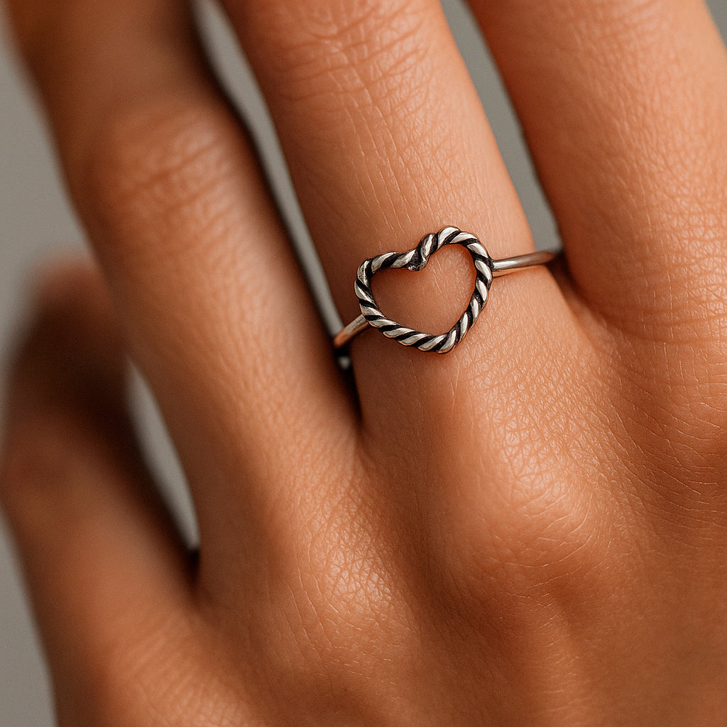 Anillo Corazón Entorchado