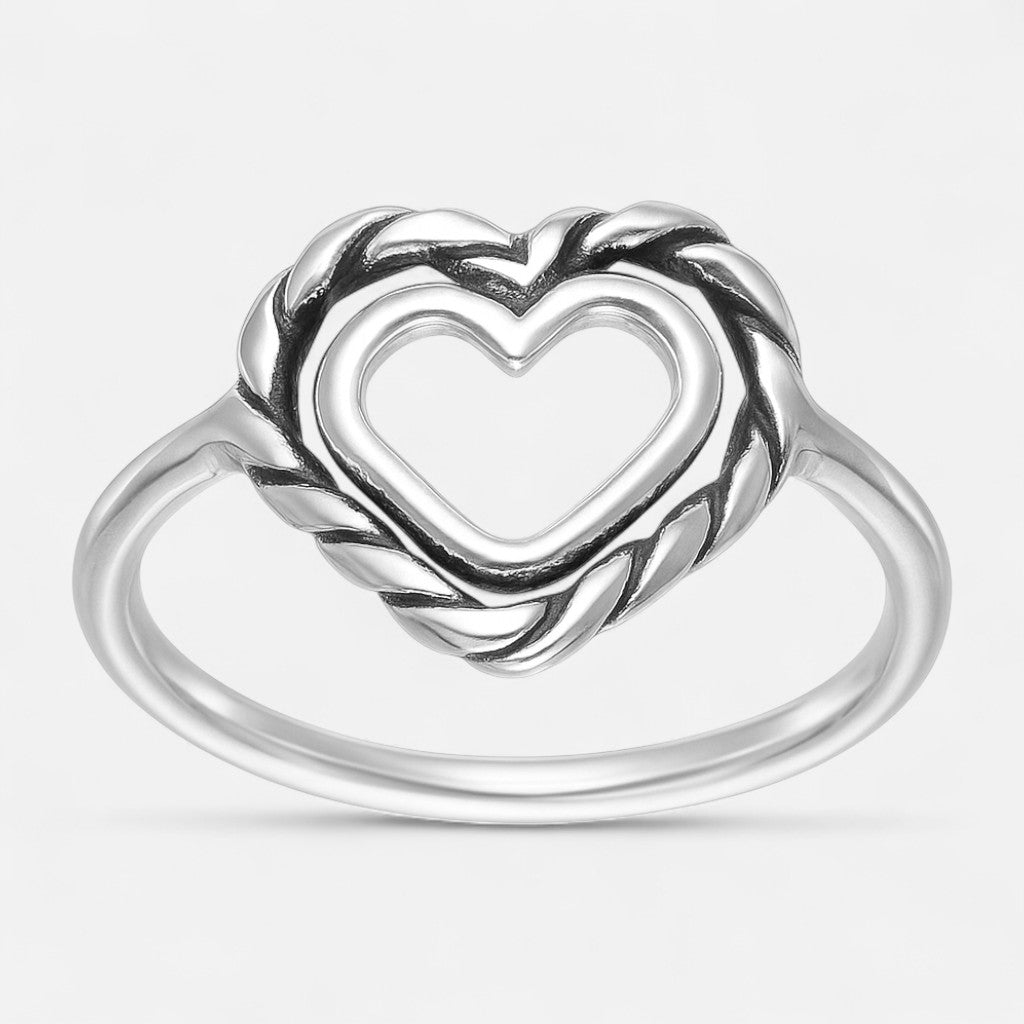 Anillo Corazón Entorchado