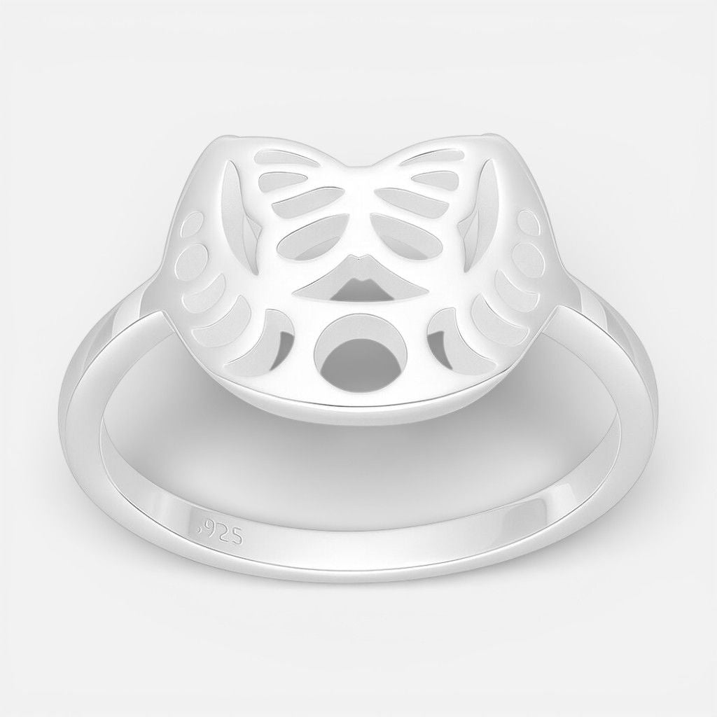 Anillo Fases Lunares Mariposa