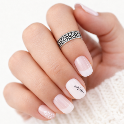 Anillo Midi Flores