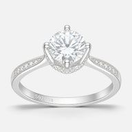 Anillo Solitario Moissanita
