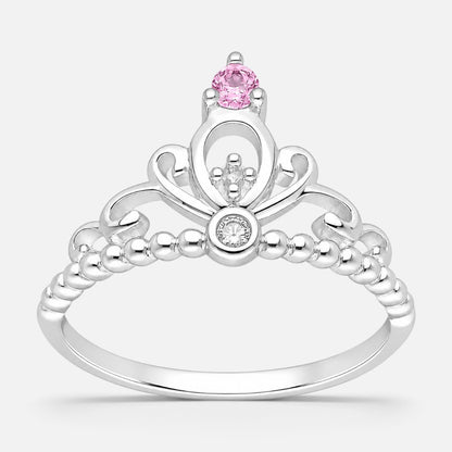 Anillo Corona Circones Rosa Francia