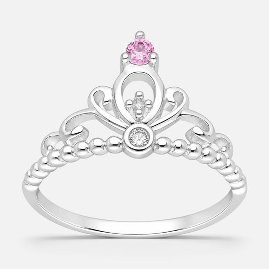 Anillo Corona Circones Rosa Francia