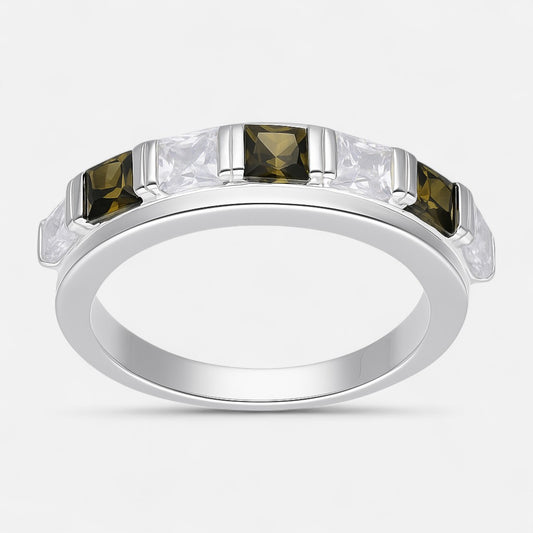 Anillo Cintillo Circones Verde Oliva