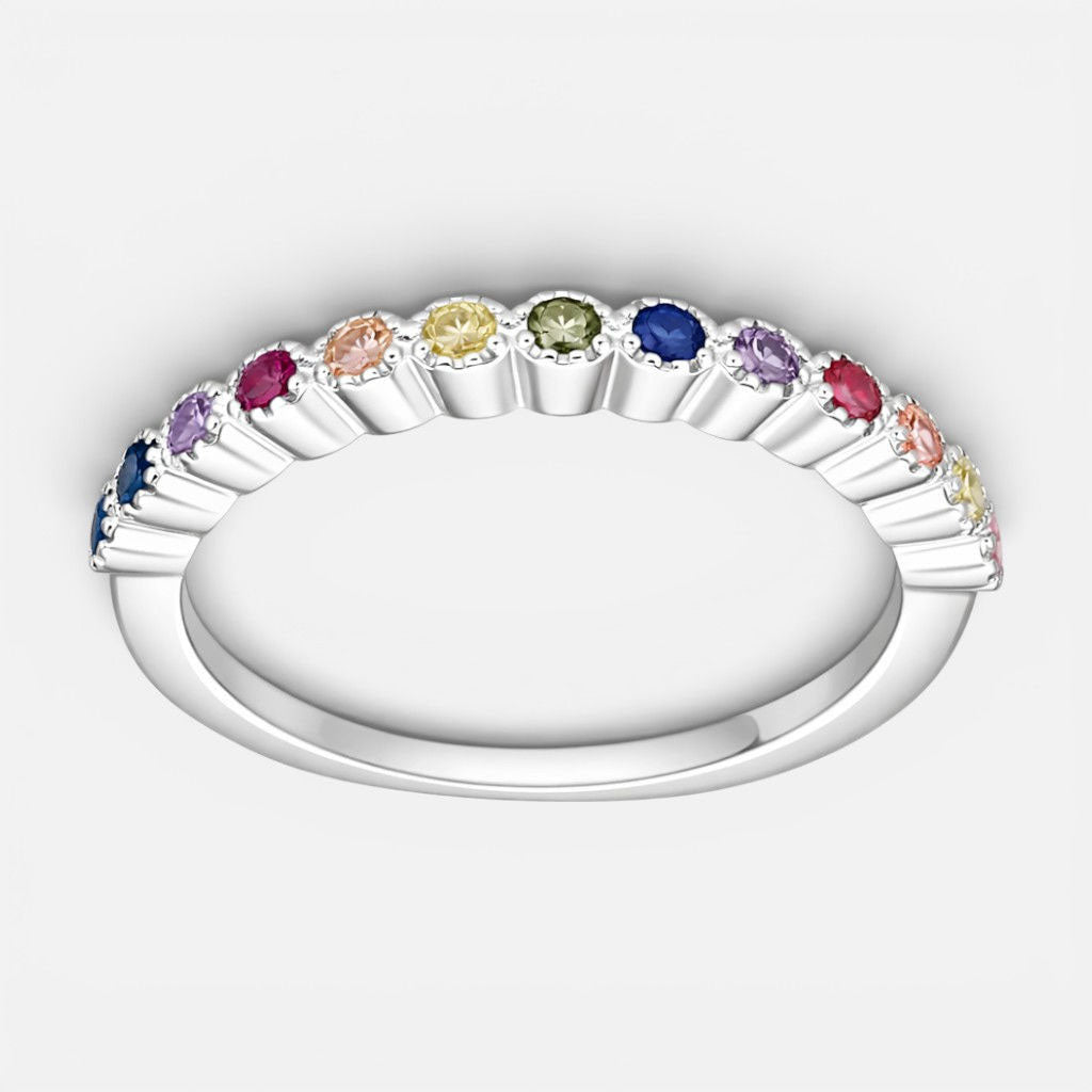 Anillo Cintillo Circones Multicolor